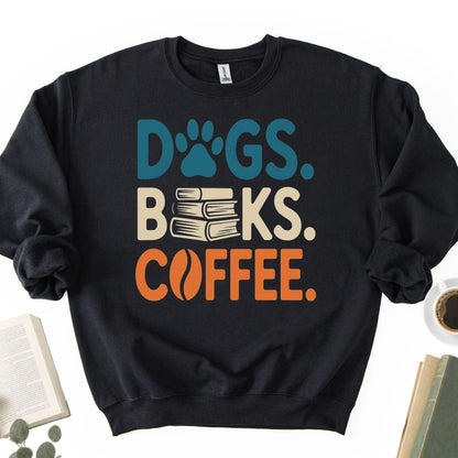 Dogs Books Coffee Unisex Sweatshirt