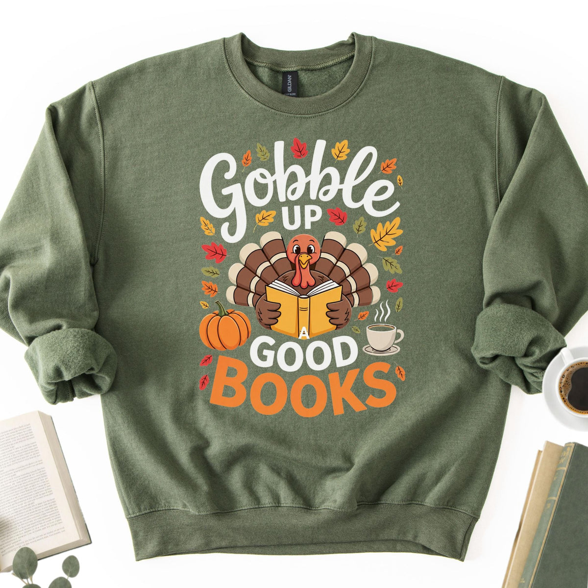 Gobble Up a Good Book Unisex Sweatshirt