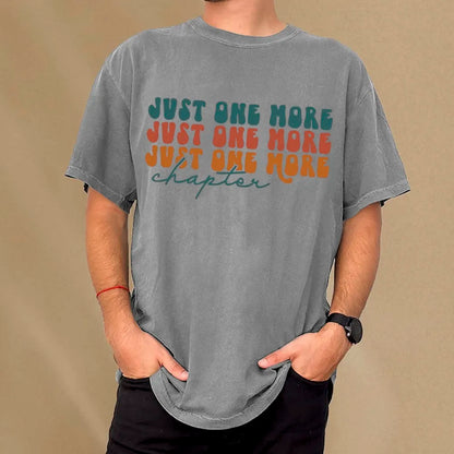 Just One More Chapter Unisex Washed T-shirt