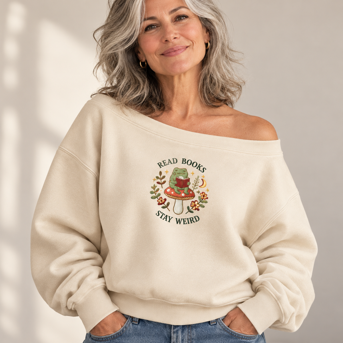 Read Books Stay Weird Sweatshirt