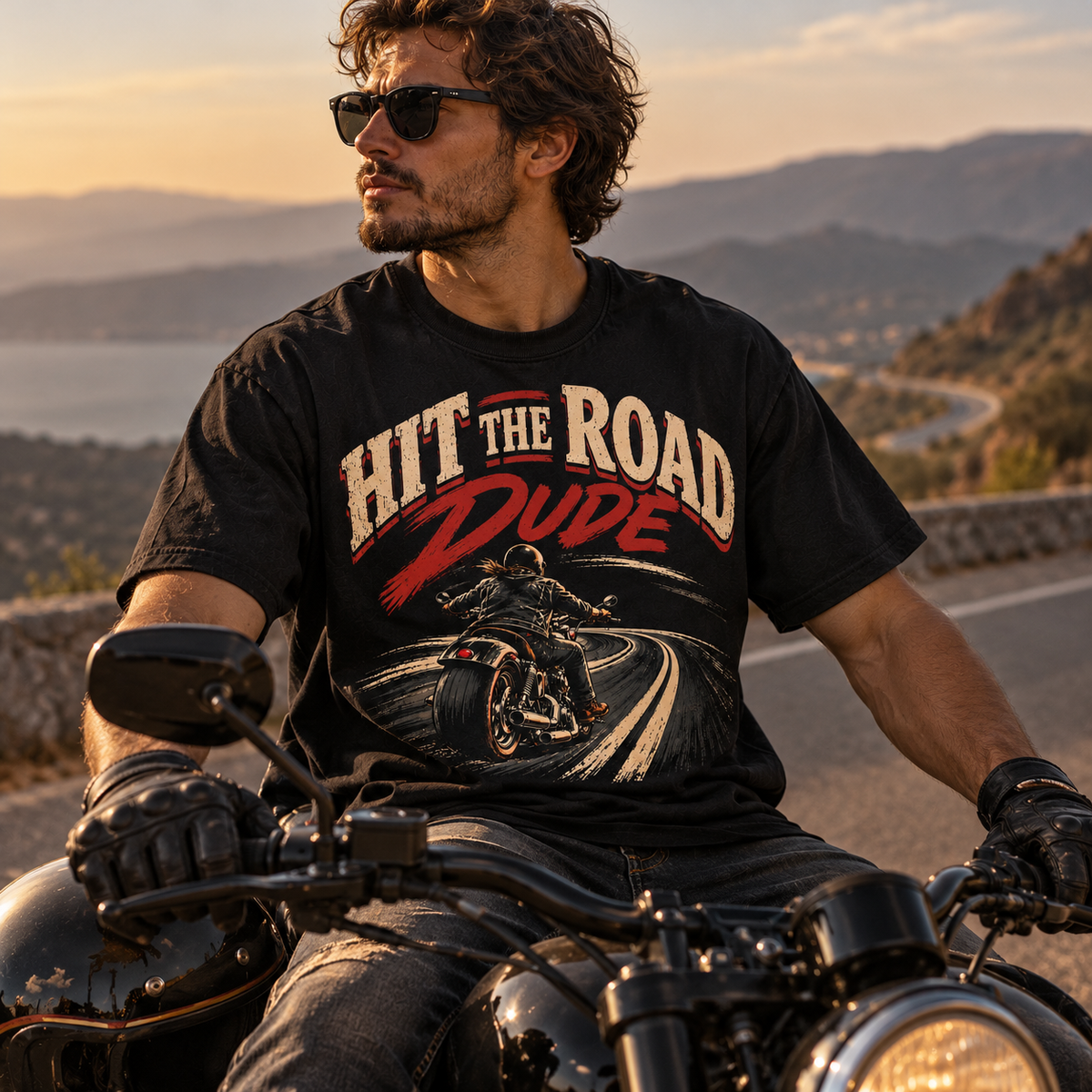 Hit The road Dude Shirt - Biker Edition