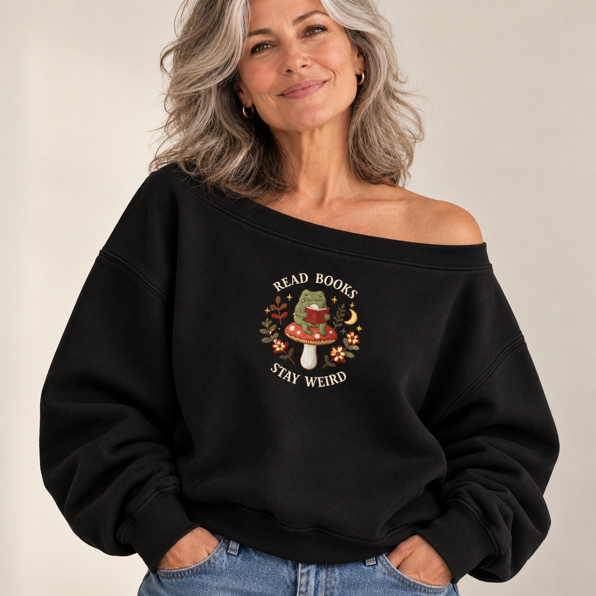 Read Books Stay Weird Sweatshirt