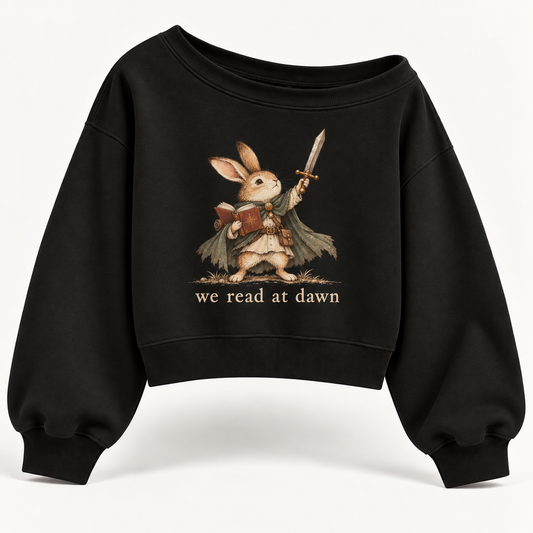 We Read At Dawn Rabbit Sweatshirt
