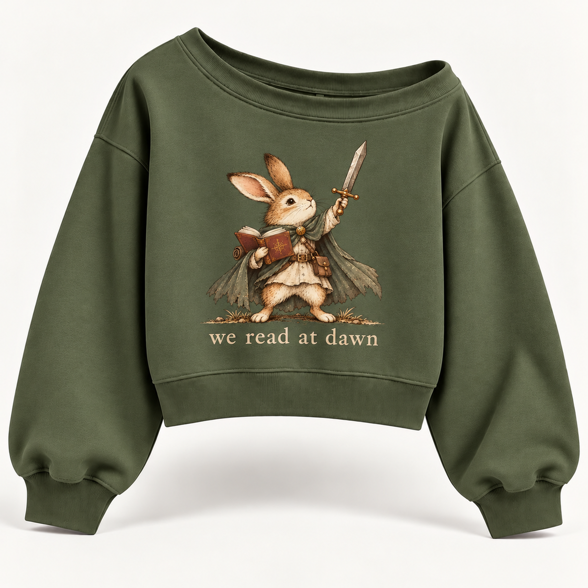We Read At Dawn Rabbit Sweatshirt