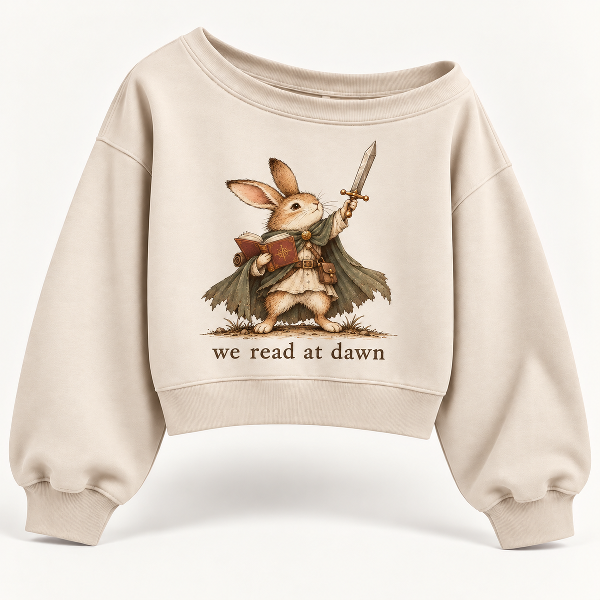 We Read At Dawn Rabbit Sweatshirt