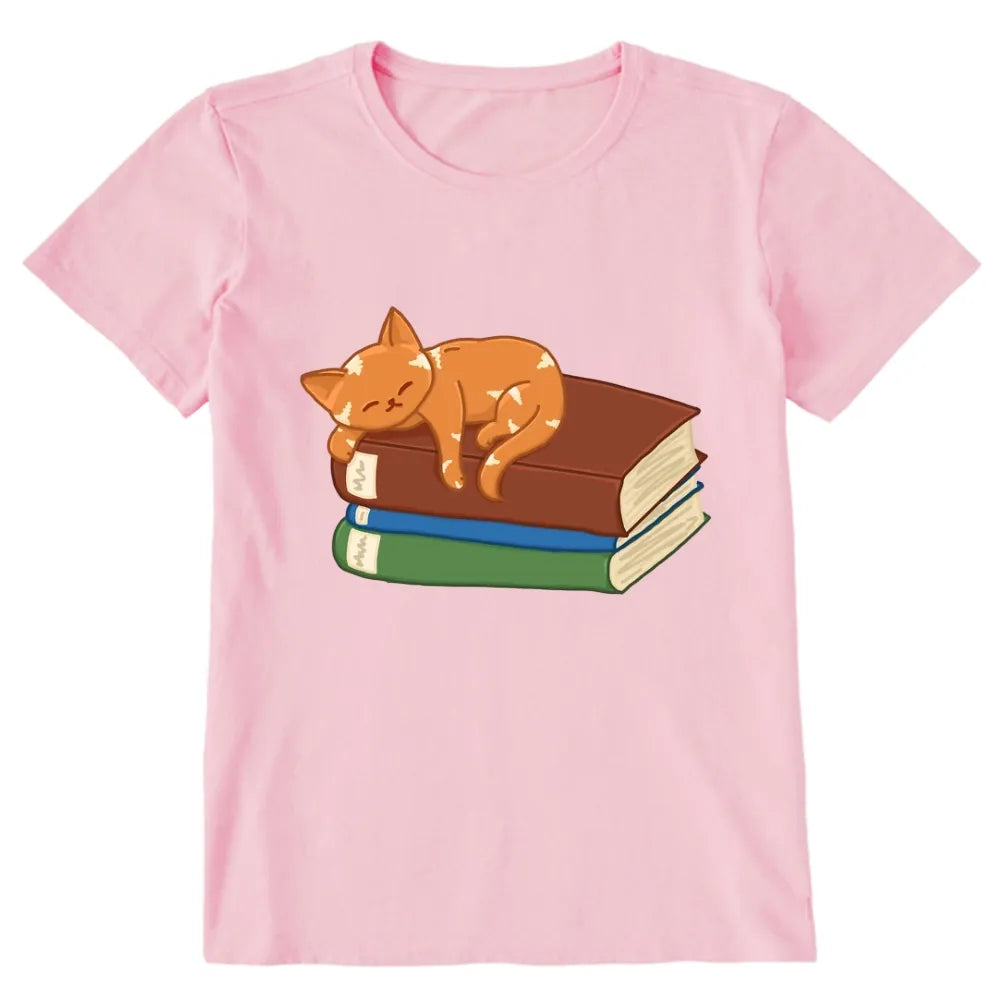 Orange Book Cat Unisex Classic T-shirt