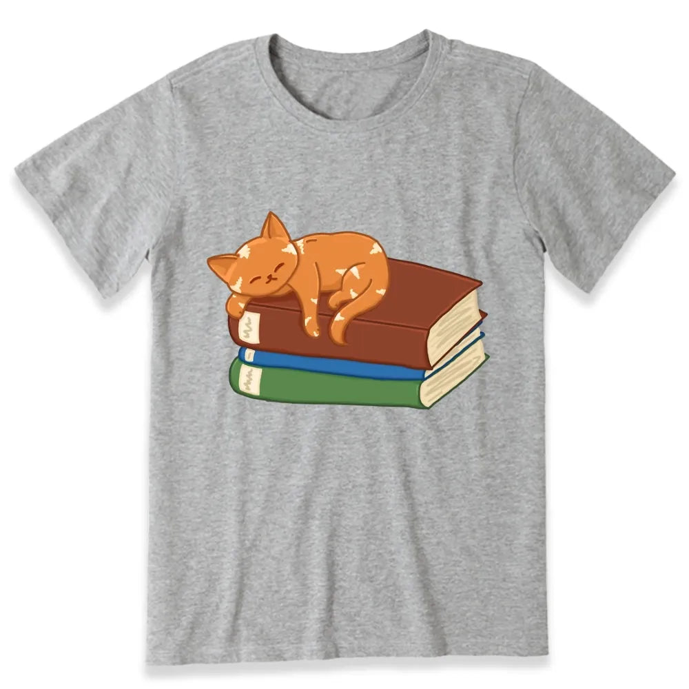 Orange Book Cat Unisex Classic T-shirt