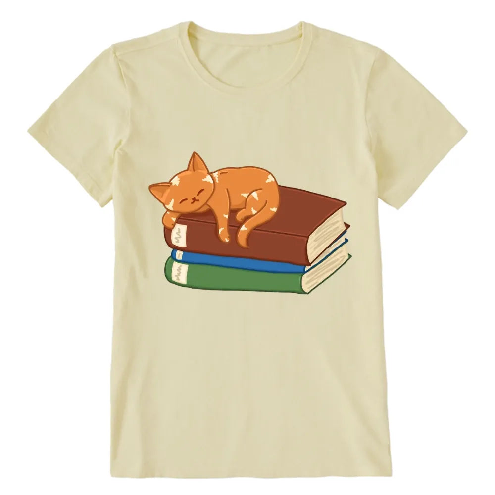 Orange Book Cat Unisex Classic T-shirt