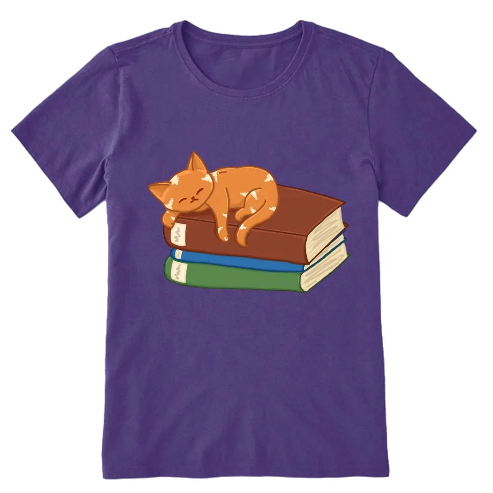 Orange Book Cat Unisex Classic T-shirt