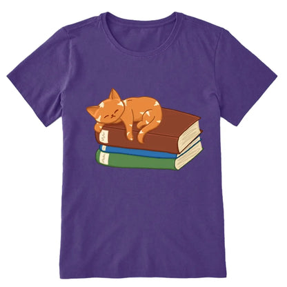 Orange Book Cat Unisex Classic T-shirt