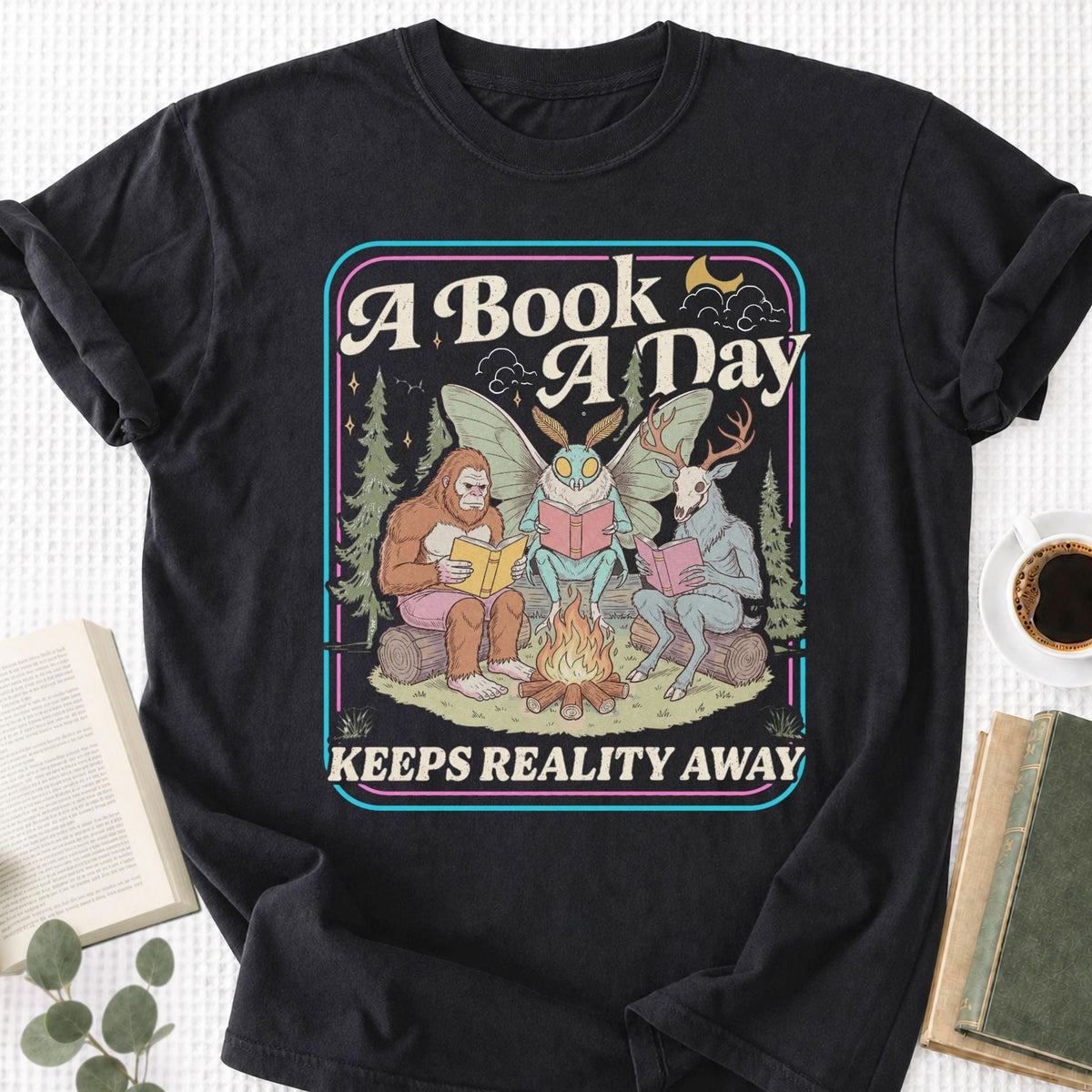 A Book A Day Keeps Reality Away Unisex T-Shirt