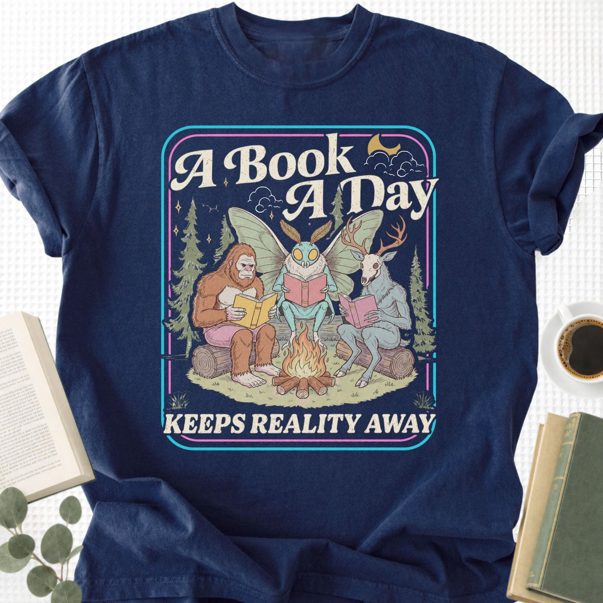 A Book A Day Keeps Reality Away Unisex T-Shirt