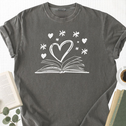 Book Heart Unisex T-Shirt