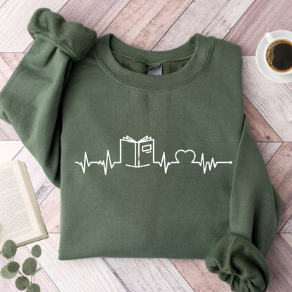 Book in a Heartbeat Unisex Sweatshirt