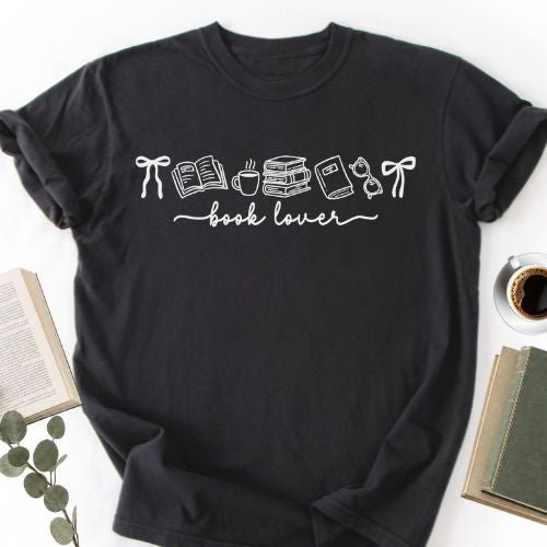 Book Lover Coquette Unisex T-Shirt, Bookish Gift for Women