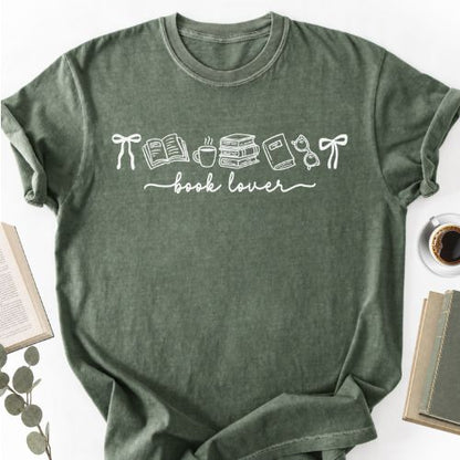 Book Lover Coquette Unisex T-Shirt, Bookish Gift for Women