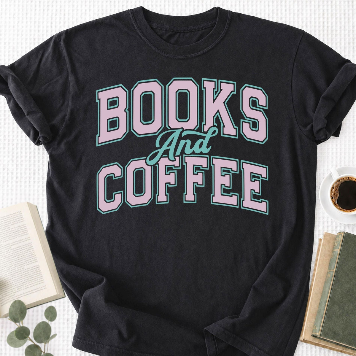 Books and Coffee Unisex T-Shirt