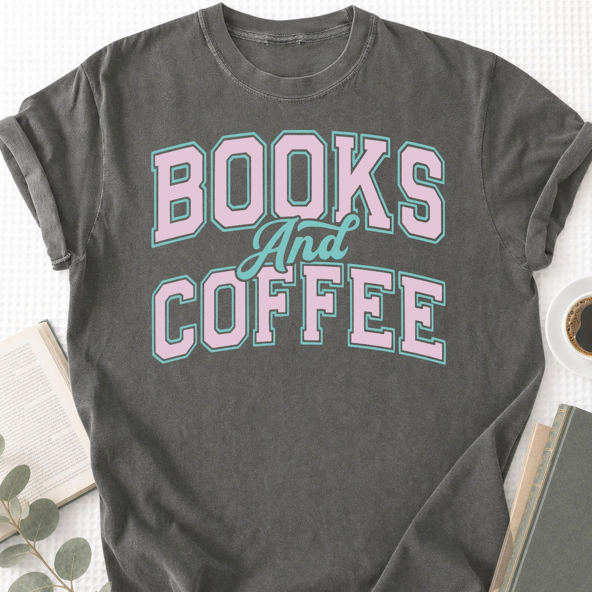 Books and Coffee Unisex T-Shirt