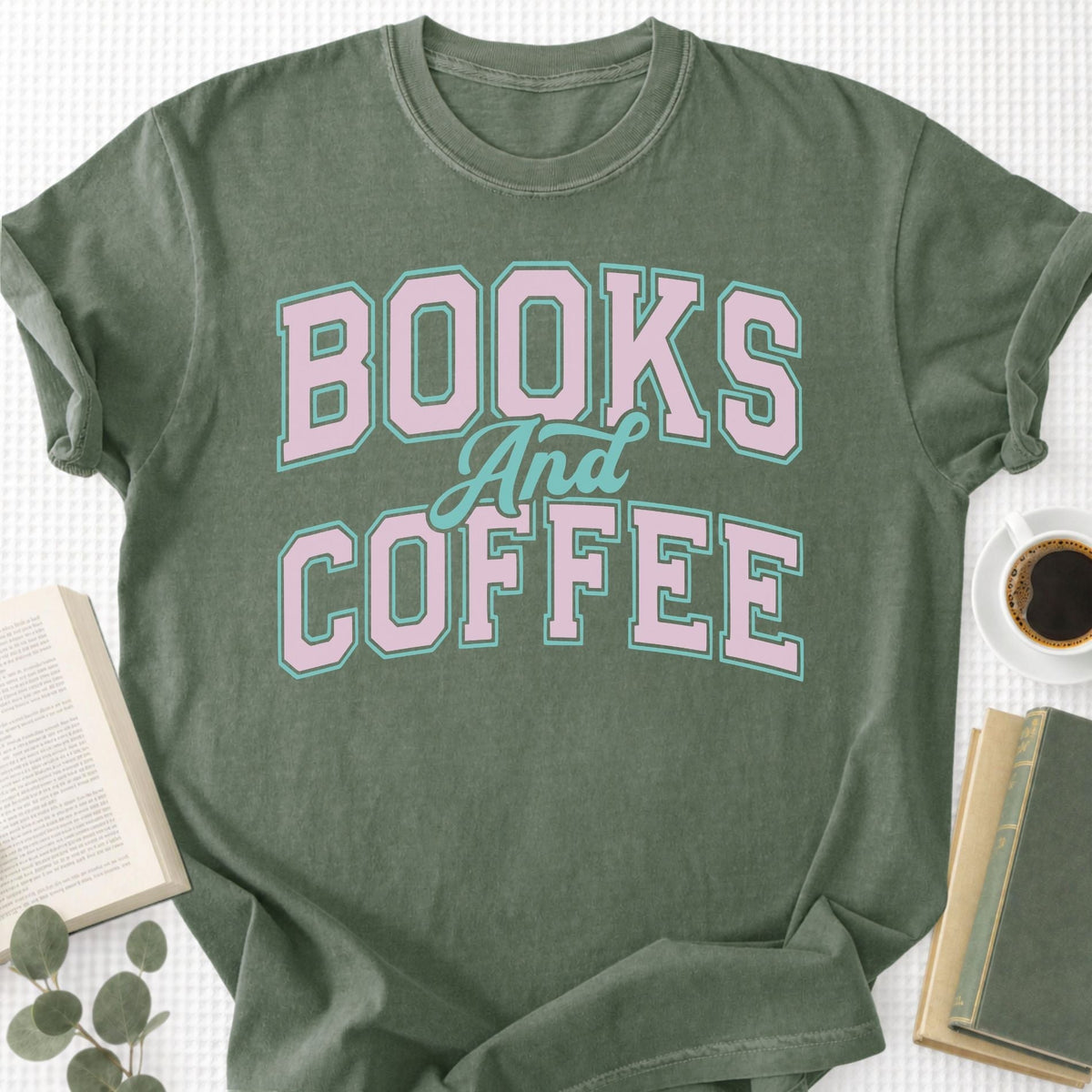 Books and Coffee Unisex T-Shirt