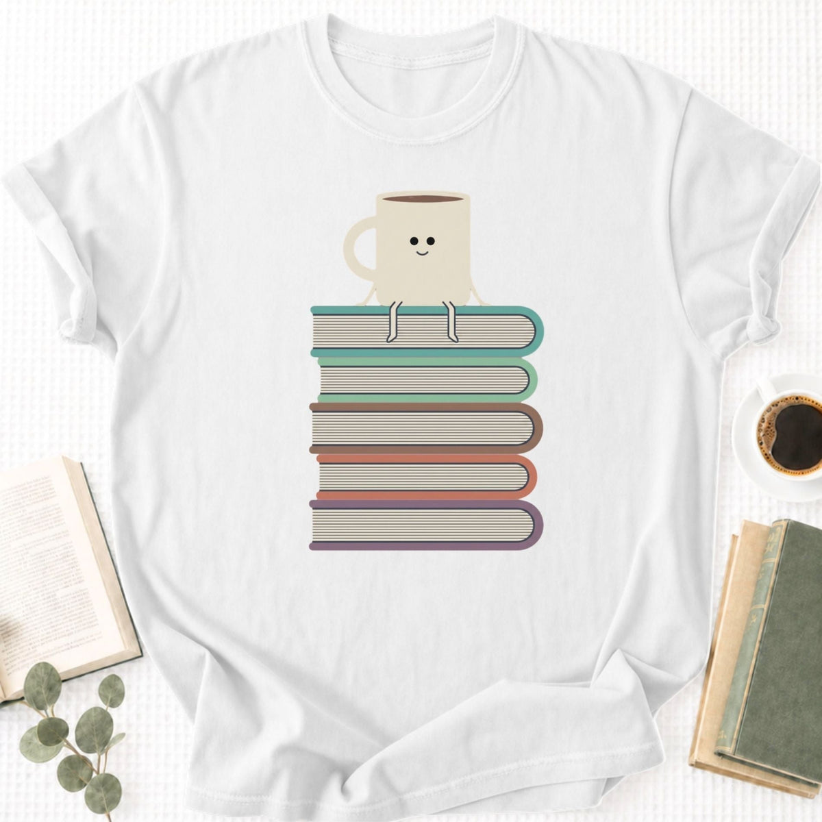 Books and Coffee Unisex T-Shirt