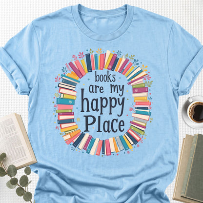 Books Are My Happy Place Unisex T-Shirt