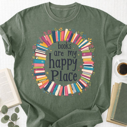 Books Are My Happy Place Unisex T-Shirt