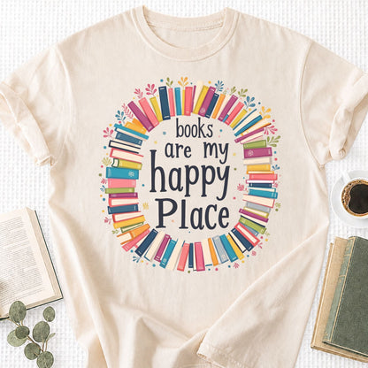 Books Are My Happy Place Unisex T-Shirt