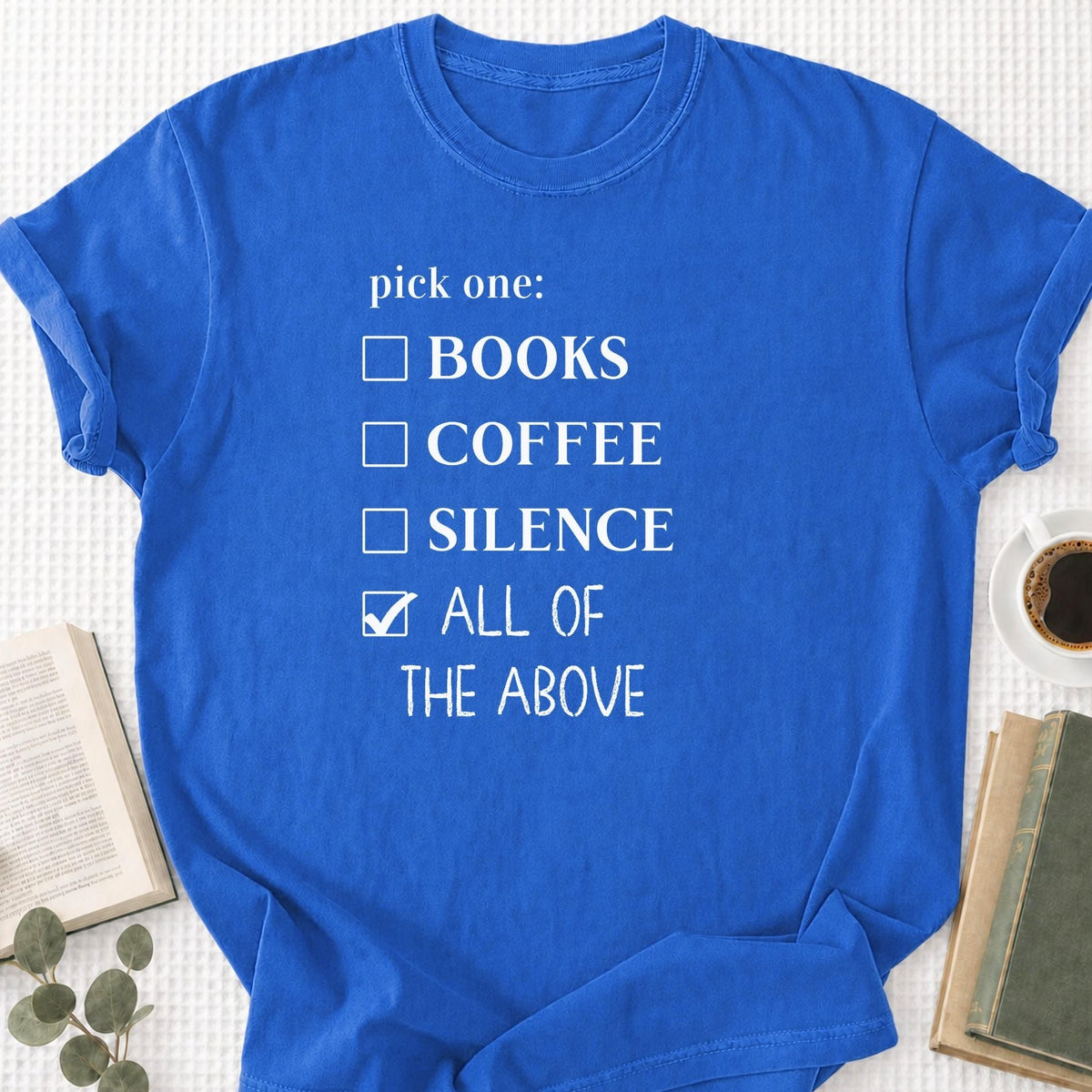 Books coffee Silence Unisex T-Shirt