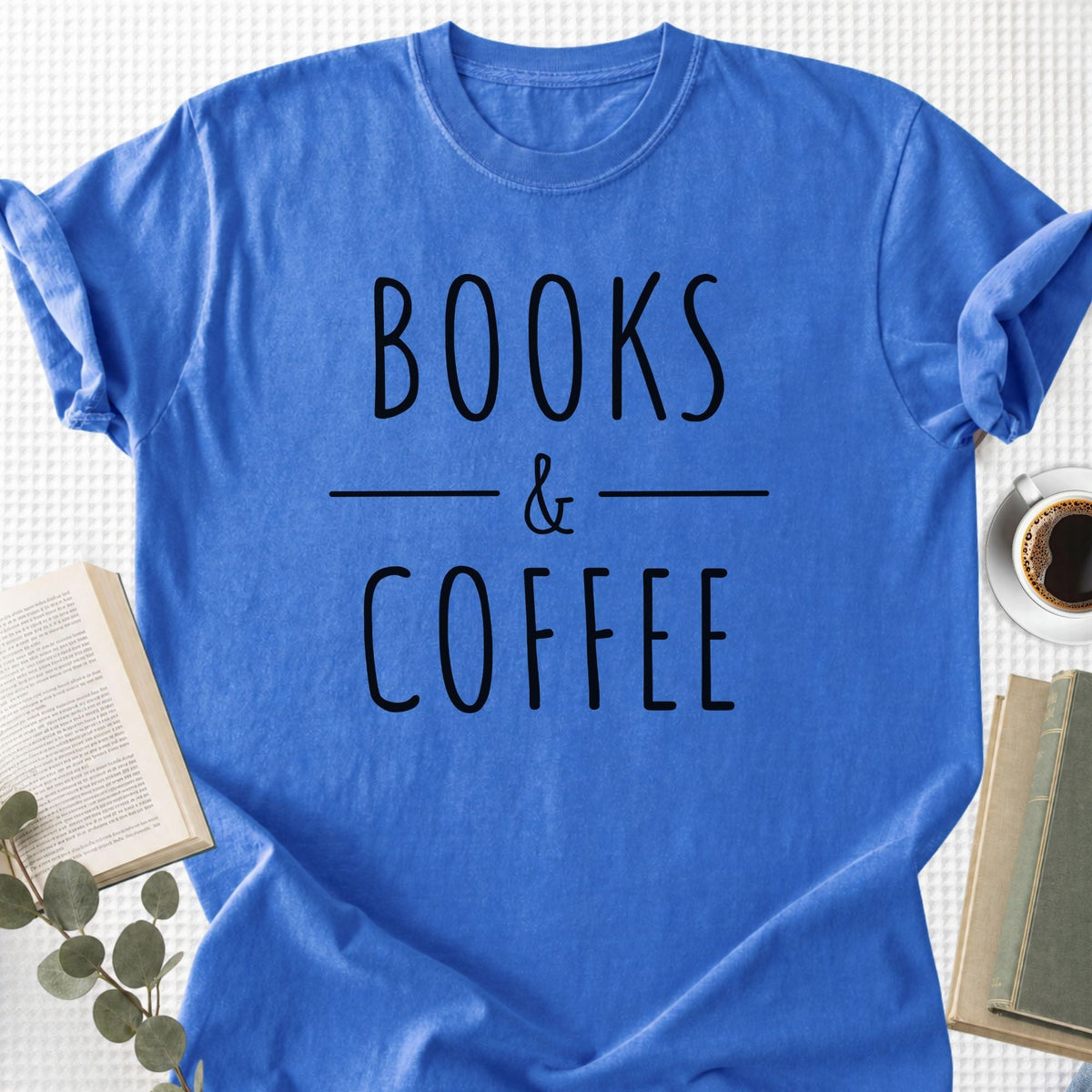 Books & Coffee Unisex T-Shirt