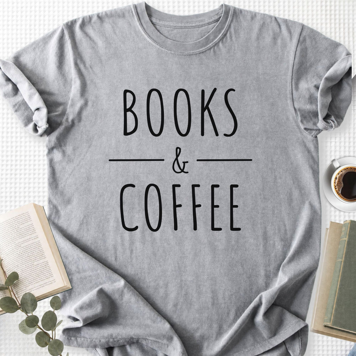 Books & Coffee Unisex T-Shirt