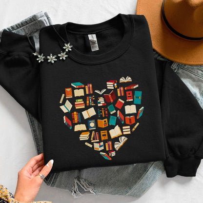 Books Heart Unisex Sweatshirt