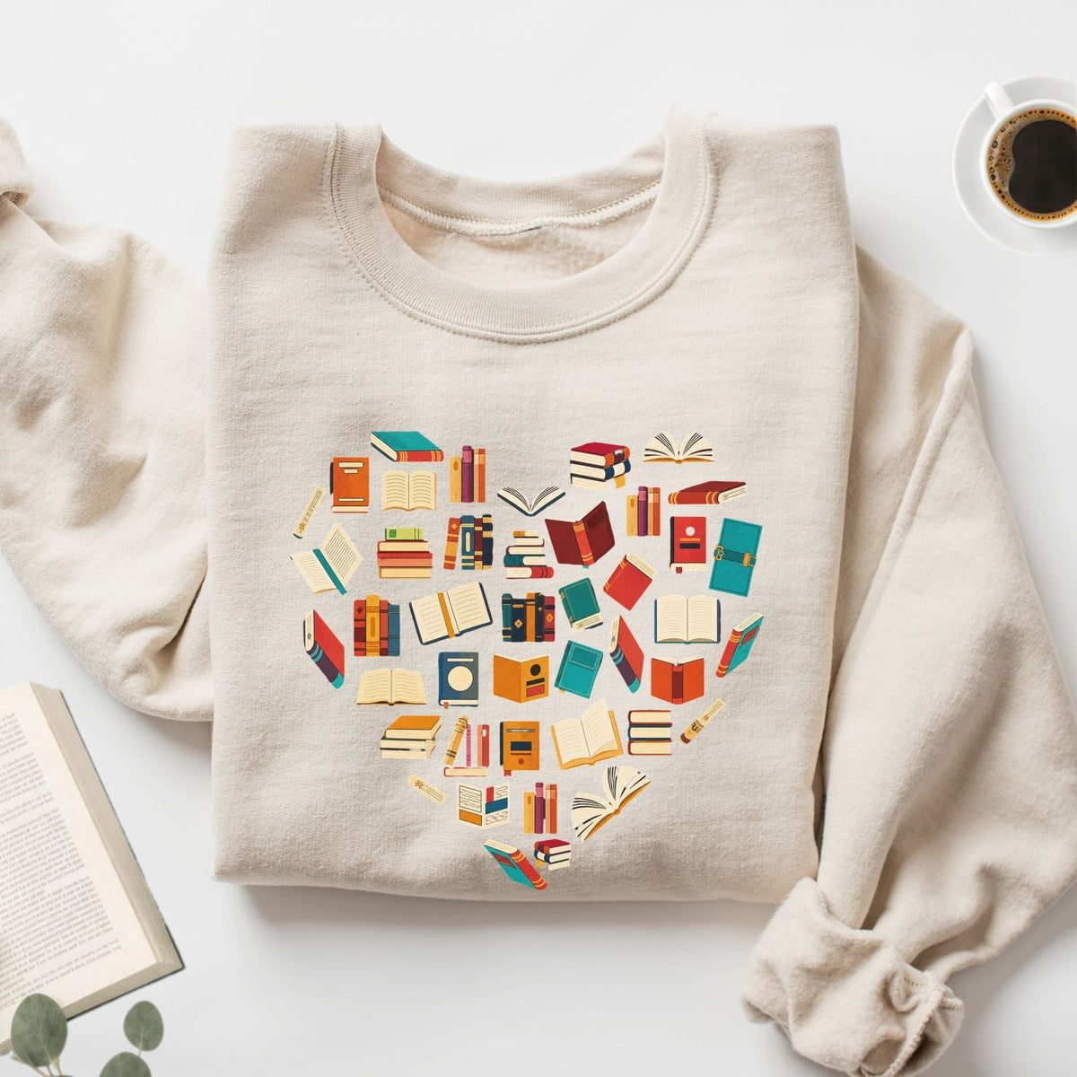 Books Heart Unisex Sweatshirt