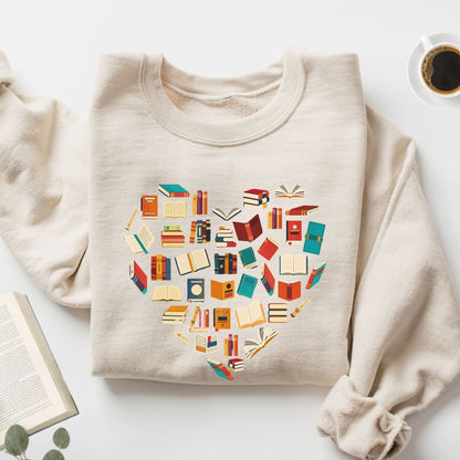 Books Heart Unisex Sweatshirt