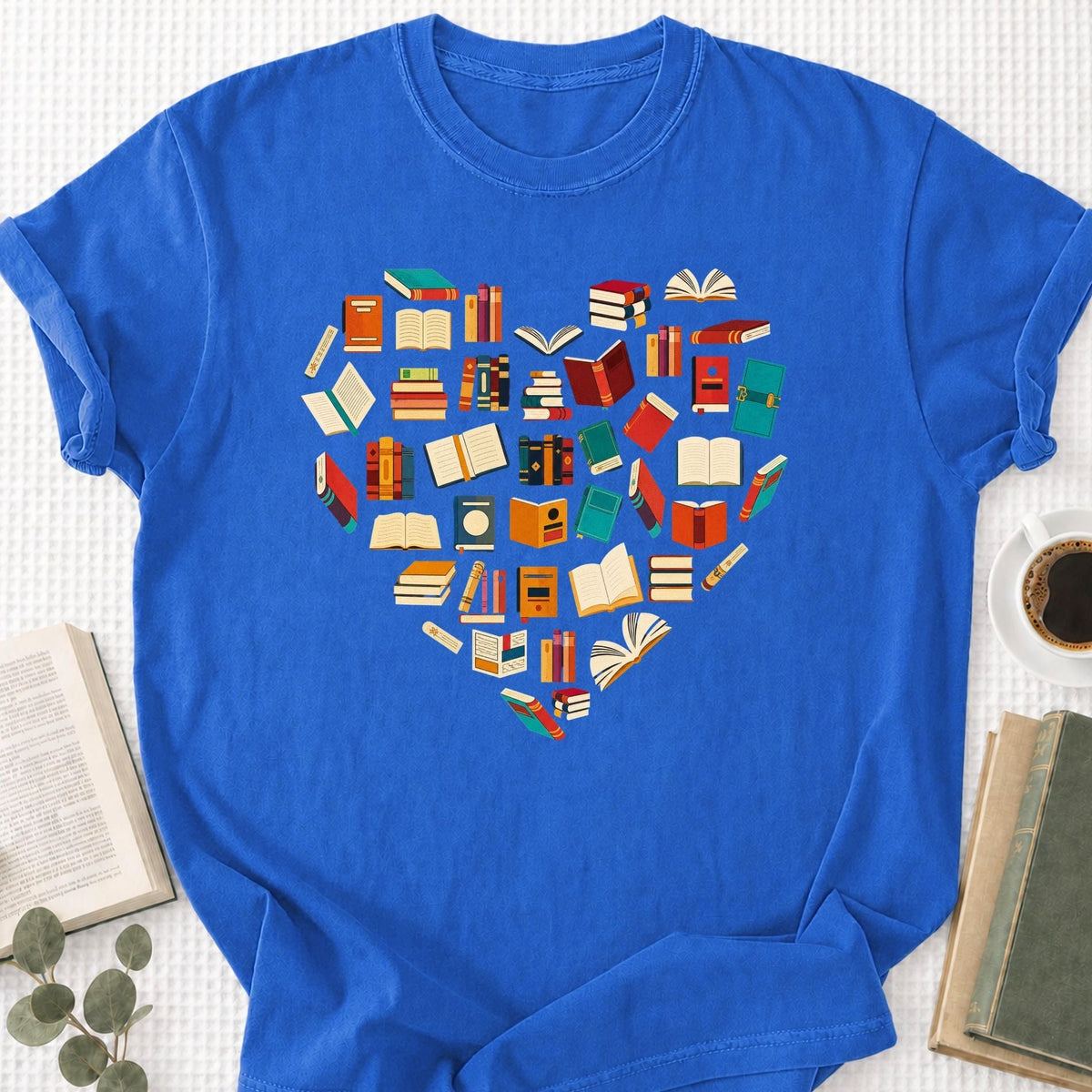 Books Heart Unisex T-Shirt