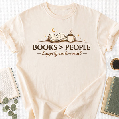 Books > People Happily Anti-Social Unisex T-Shirt