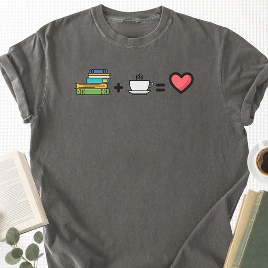 Books Plus Coffee Unisex T-Shirt