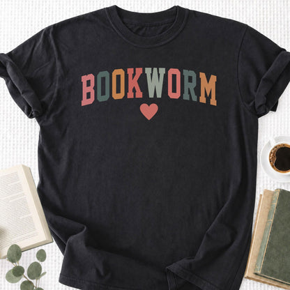 Bookworm Varsity Unisex T-Shirt, Book Lover Tee Gift