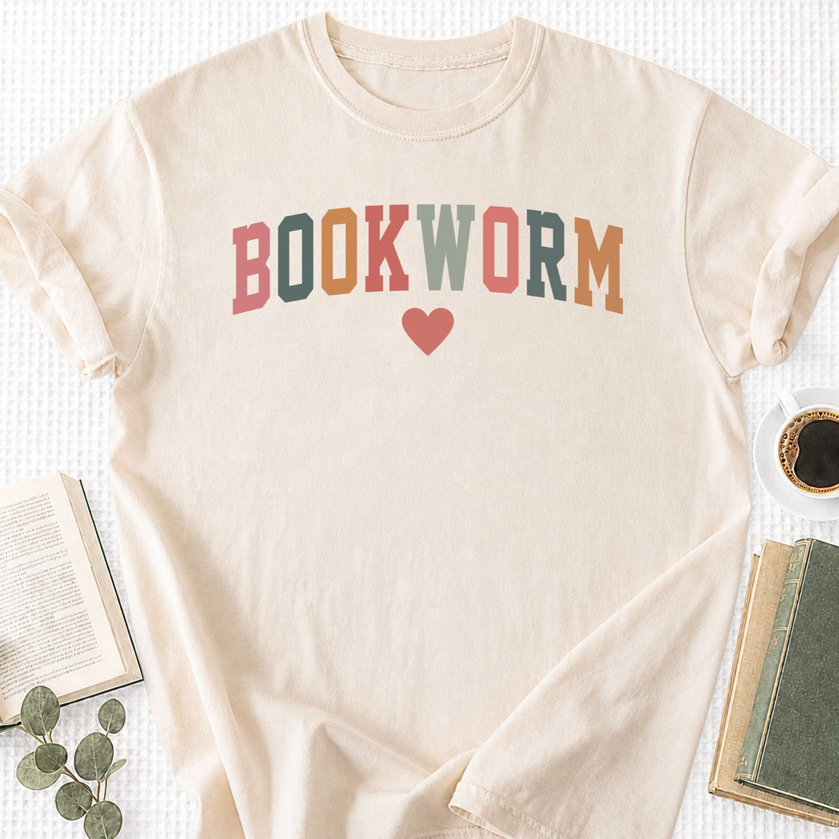 Bookworm Varsity Unisex T-Shirt, Book Lover Tee Gift