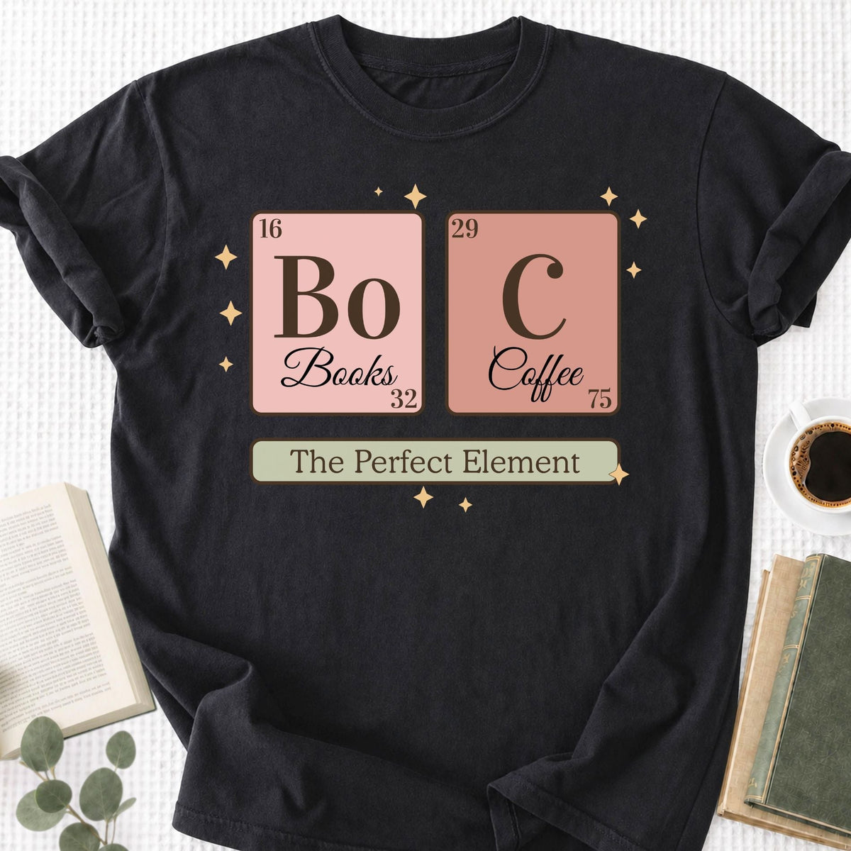 Chemistry Book and Coffee Unisex T-Shirt