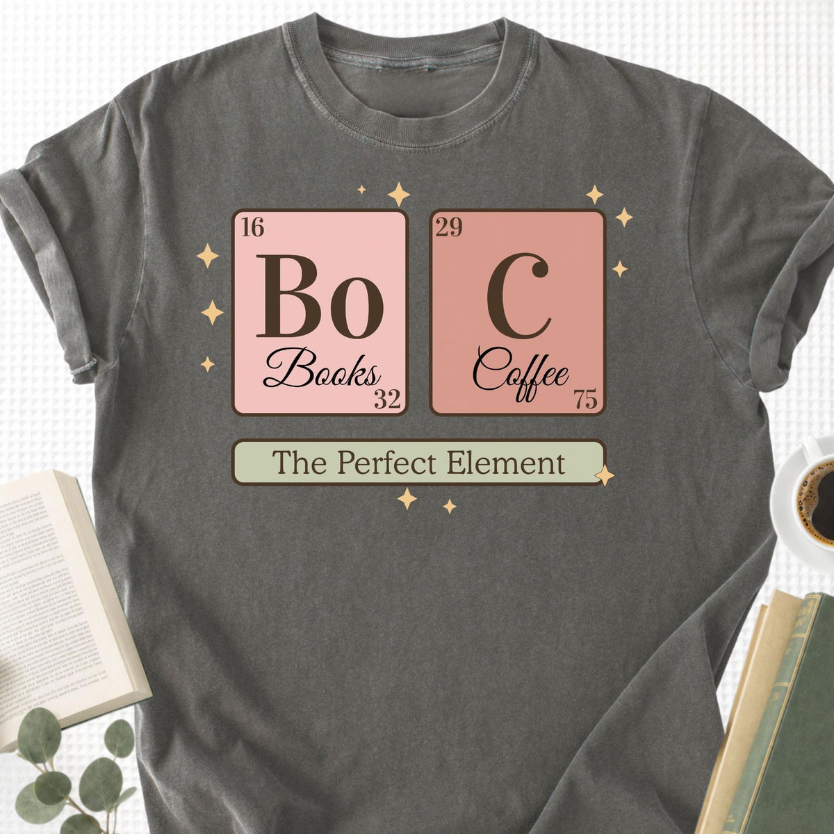 Chemistry Book and Coffee Unisex T-Shirt