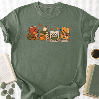 Cozy Book Lover Autumn Reading Unisex T-Shirt