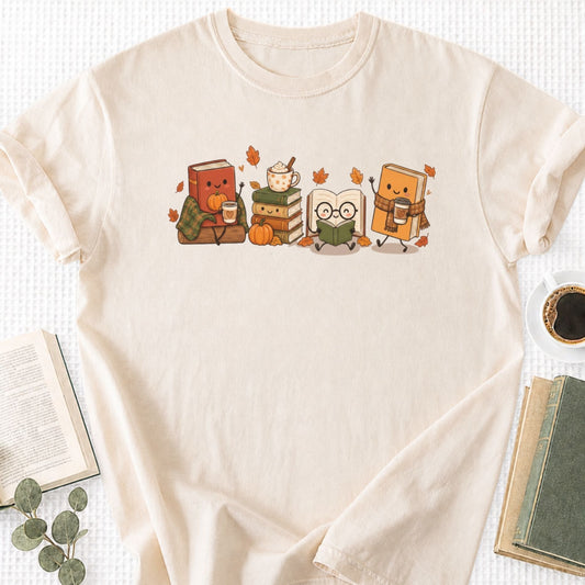Cozy Book Lover Autumn Reading Unisex T-Shirt