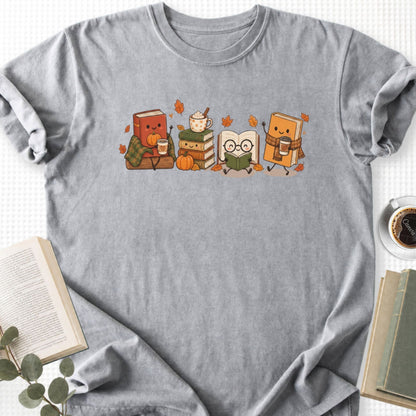 Cozy Book Lover Autumn Reading Unisex T-Shirt