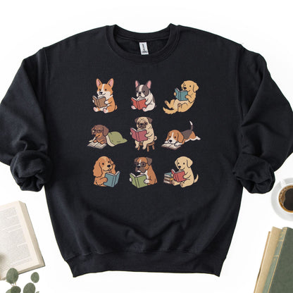 Dogs Reading Unisex Sweatshirt