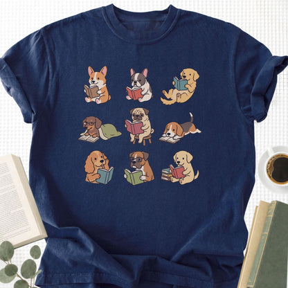 Dogs Reading Unisex T-Shirt