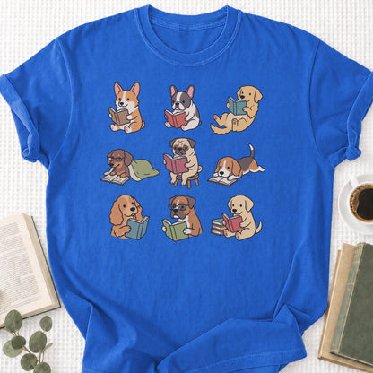 Dogs Reading Unisex T-Shirt