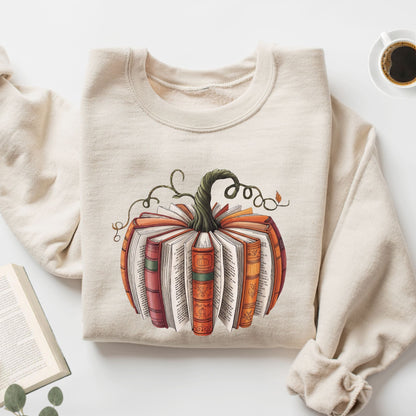 Fall Book Pumpkin Unisex Sweatshirt