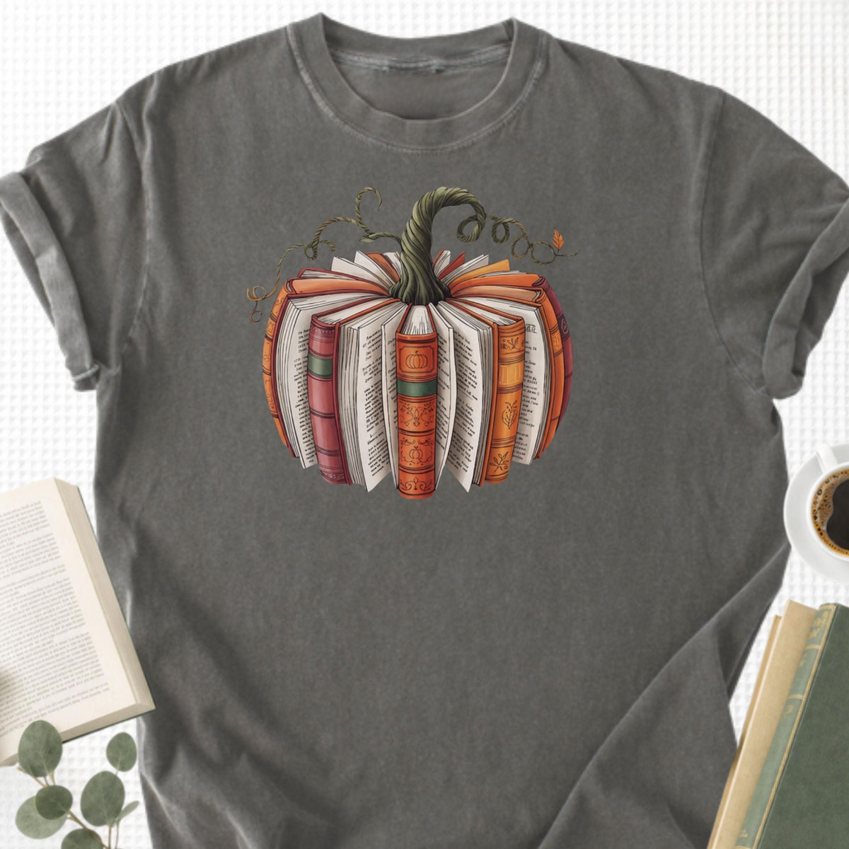 Fall Book Pumpkin Unisex T-Shirt