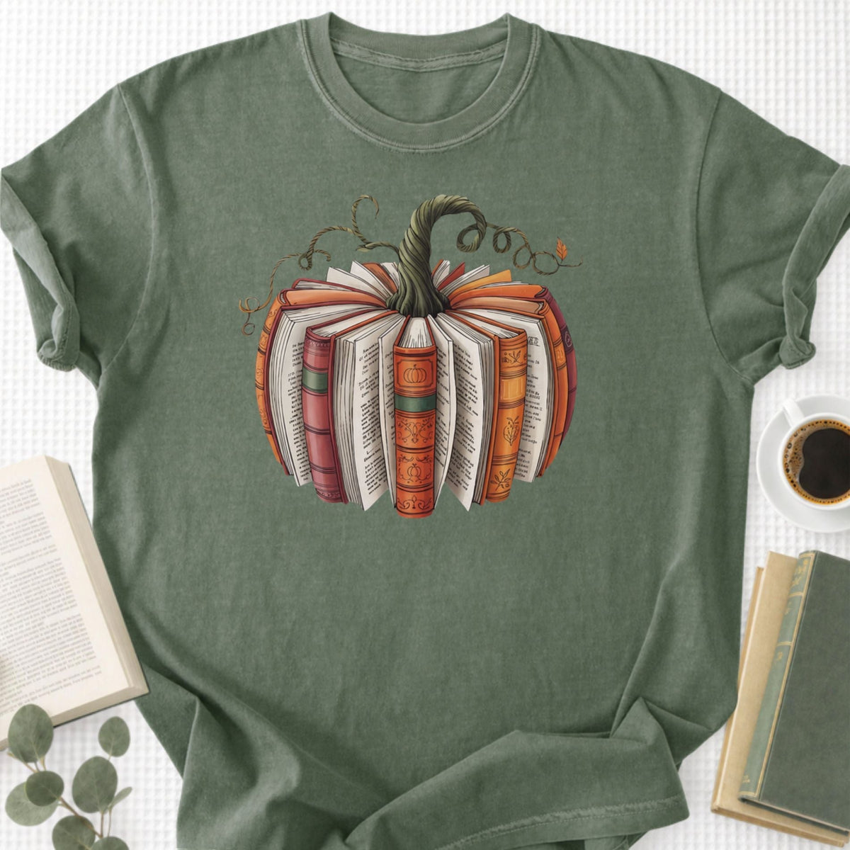 Fall Book Pumpkin Unisex T-Shirt