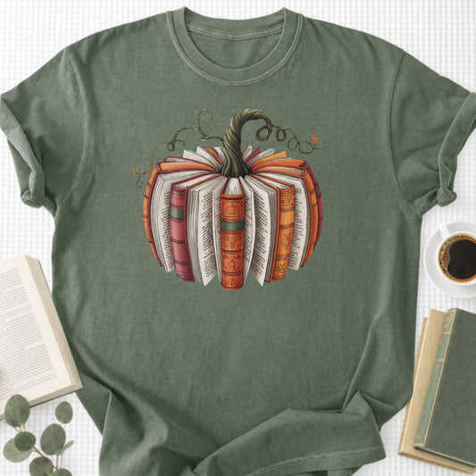 Fall Book Pumpkin Unisex T-Shirt